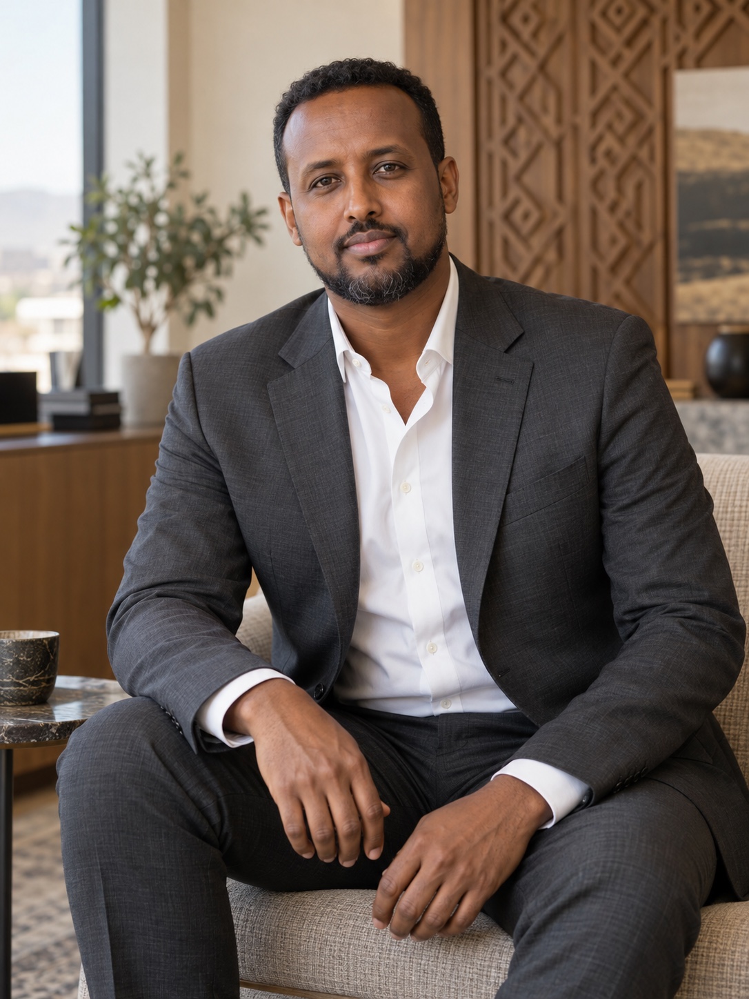 Representative portrait of a Somali corporate leader